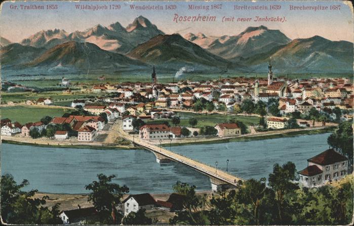 Rosenheim Bayern Wendelstein Alpenpanorama