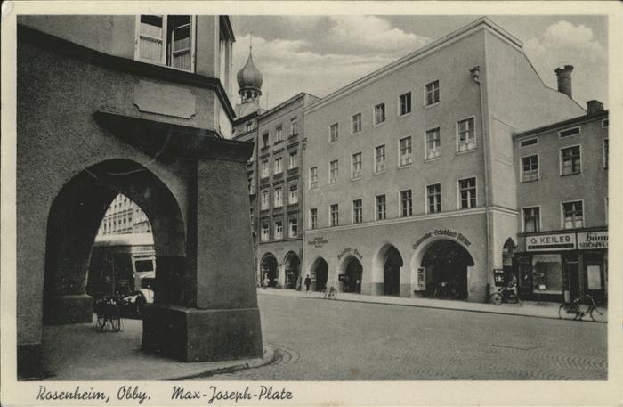 Rosenheim Bayern Feldpost Max-Joseph-Platz