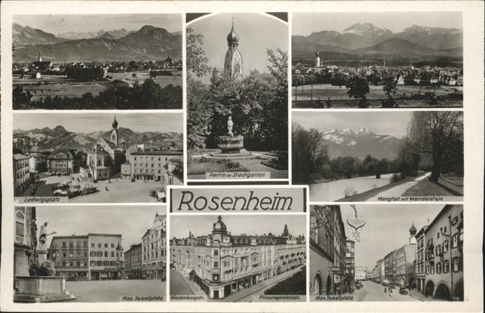 Rosenheim Bayern Max-Josephsplatz Ludwigsplatz, Stadtgar