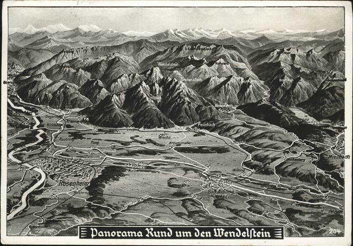 Wendelstein Berg Panorama Berge