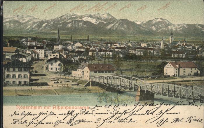 Rosenheim Bayern Alpenpanorama