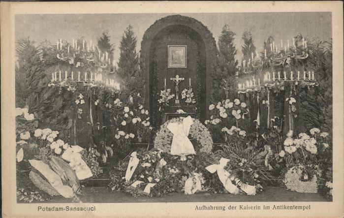 Potsdam Sanssouci Aufbahrung der Kaiserin, Anti