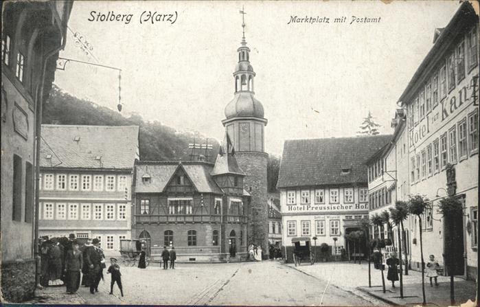 Stolberg Harz Marktplatz Postamt