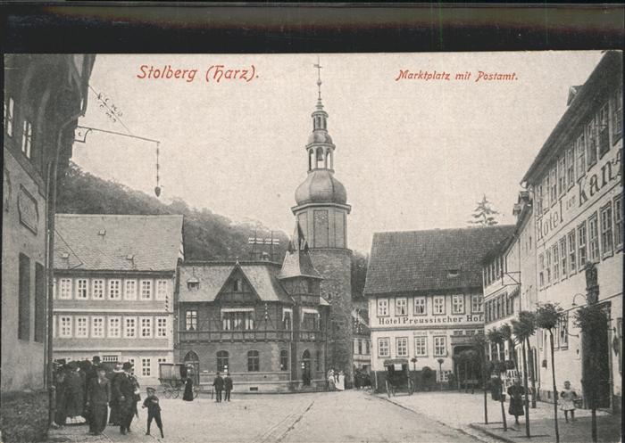 Stolberg Harz Marktplatz Postamt