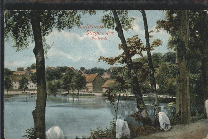 Stiege Luftkurort Harz Dorfteich