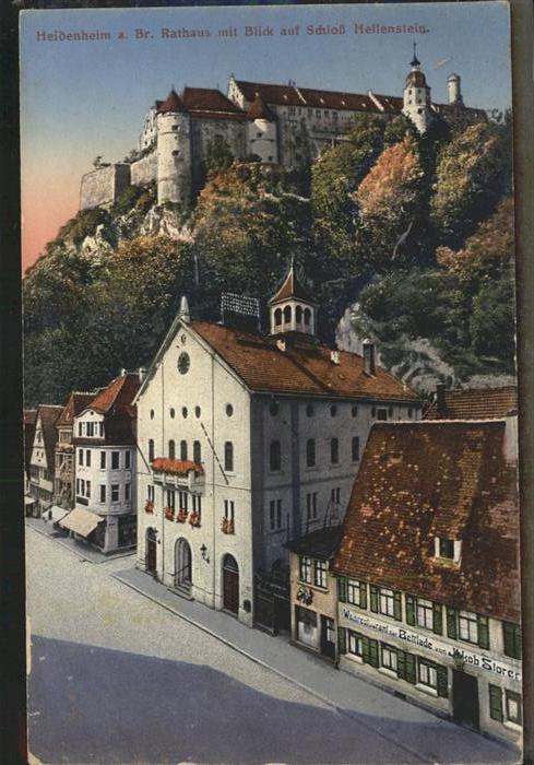 Heidenheim Brenz Rathaus Schloss Hellenstein