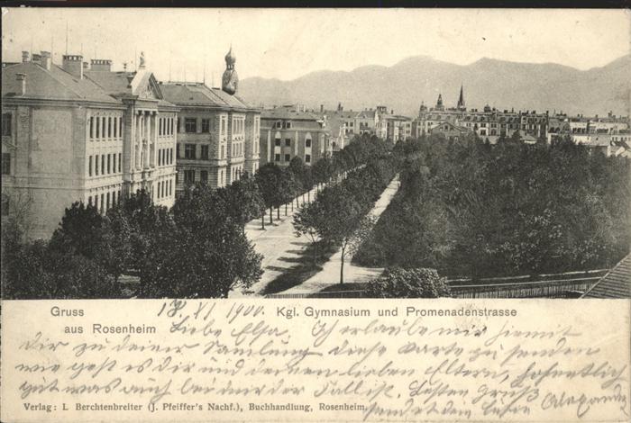 Rosenheim Bayern Kgl. Gymnasium Promenadenstrasse