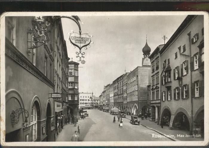 Rosenheim Bayern Feldpost Max-Josefplatz, König Otto Hot