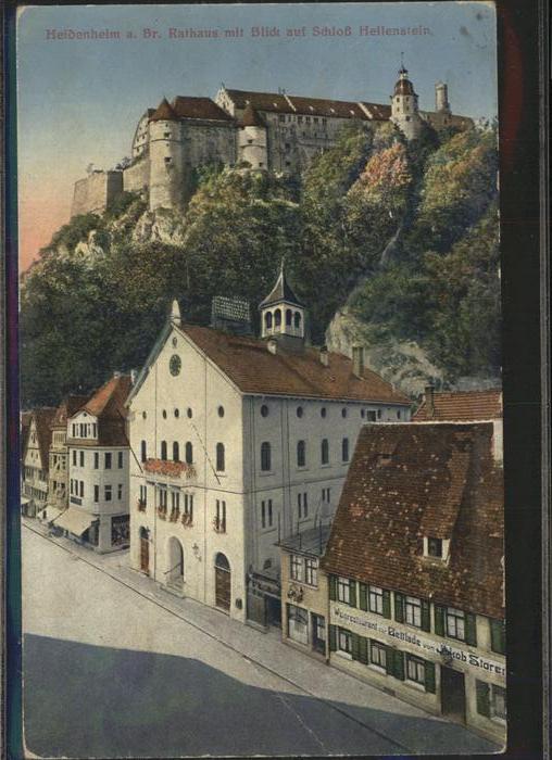 Heidenheim Brenz Schloss Hellenstein Rathaus