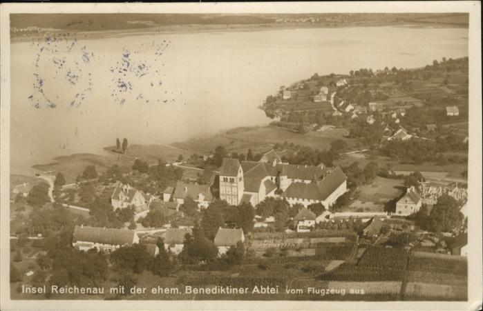 Reichenau Bodensee Benediktiner Abtei Luftbild