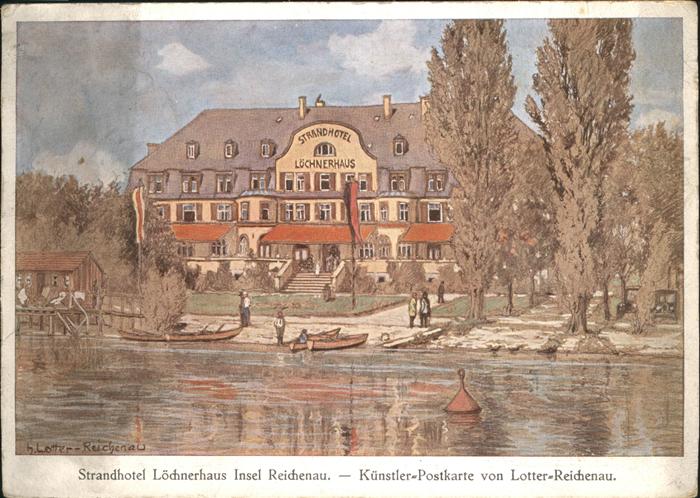 Reichenau Bodensee Strandhotel Löchnerhaus [Künstlerkarte]