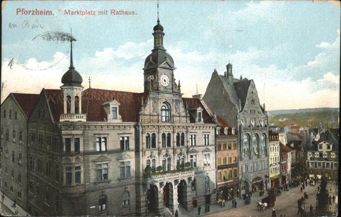 Pforzheim Marktplatz Rathaus