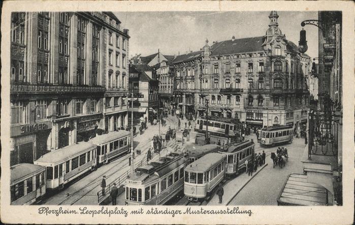 Pforzheim Leopoldplatz Straßenbahn