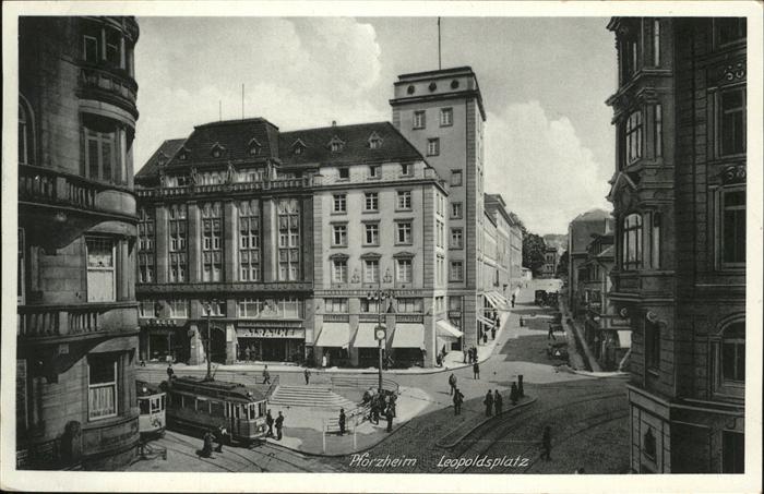 Pforzheim Leopoldplatz Straßenbahn