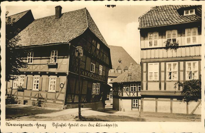 Wernigerode Harz Schiefes haus Klintgasse