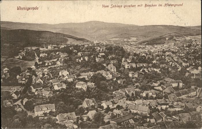 Wernigerode Harz Panorama Brocken