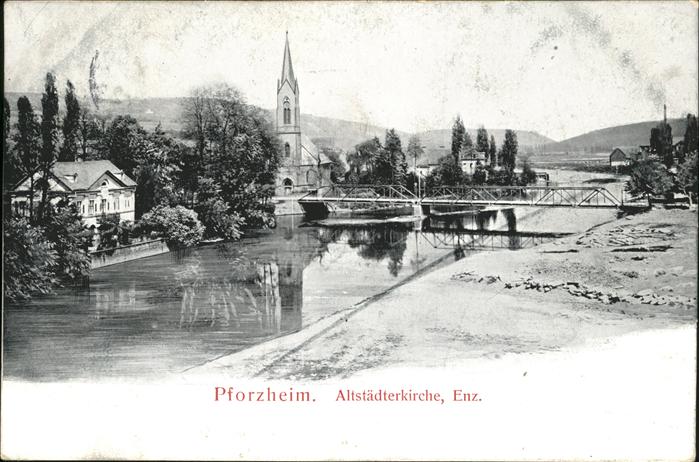 Pforzheim Altstädterkirche Enz