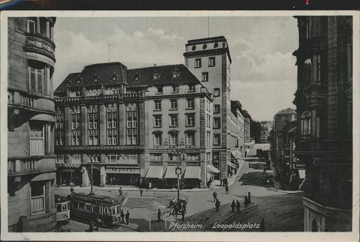 Pforzheim Leopoldsplatz Straßenbahn