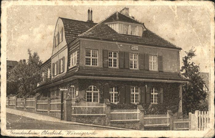 Wernigerode Harz Fremdenheim Oberbeck