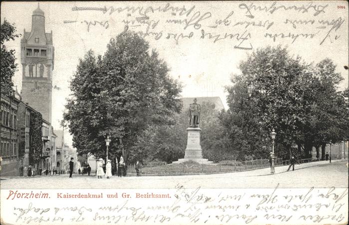 Pforzheim Kaiserdenkmal Bezirksamt