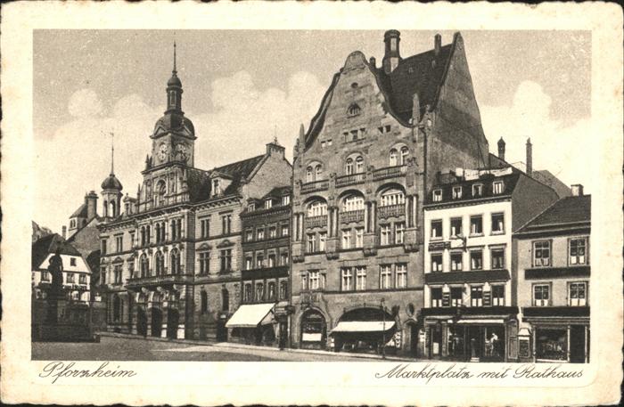 Pforzheim Marktplatz Rathaus