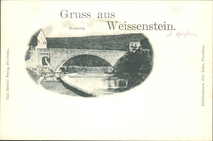 Pforzheim Weissenstein Wasserfall