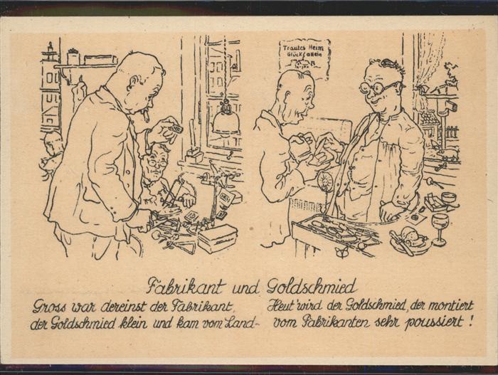 Pforzheim Fabrikant Goldschmied Zeichnung