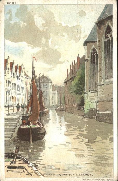 Gand Belgien Quai sur L_Escaut
