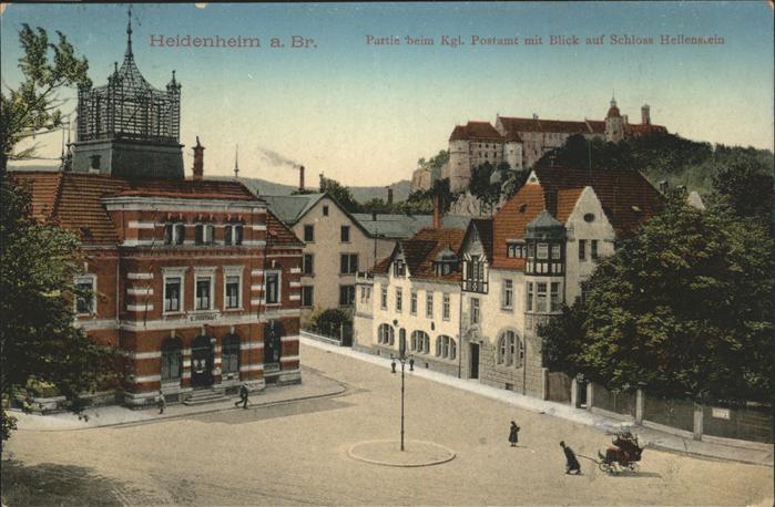 Heidenheim Brenz kgl. Postamt
Schloss Hellstein