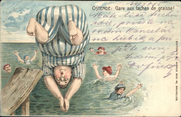 Ostende Oostende Gare aux taches de graisse!