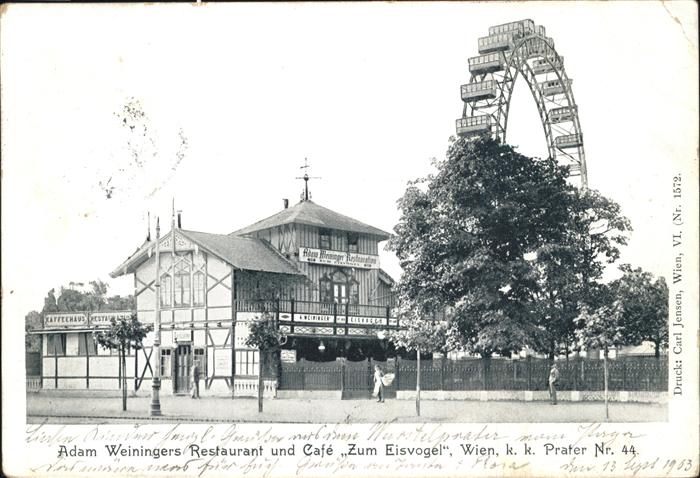 WIEN AT Adam Weininger Restaurant eisvogel