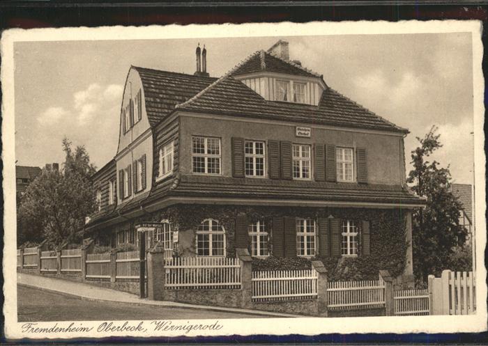Wernigerode Harz Fremdenheim Oberbeck
