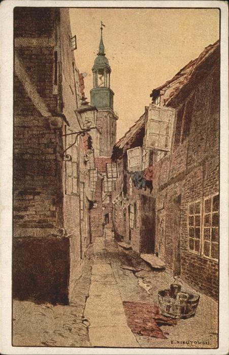 HAMBURG  CITY Alt-Hamburg Kuenstlerkarte