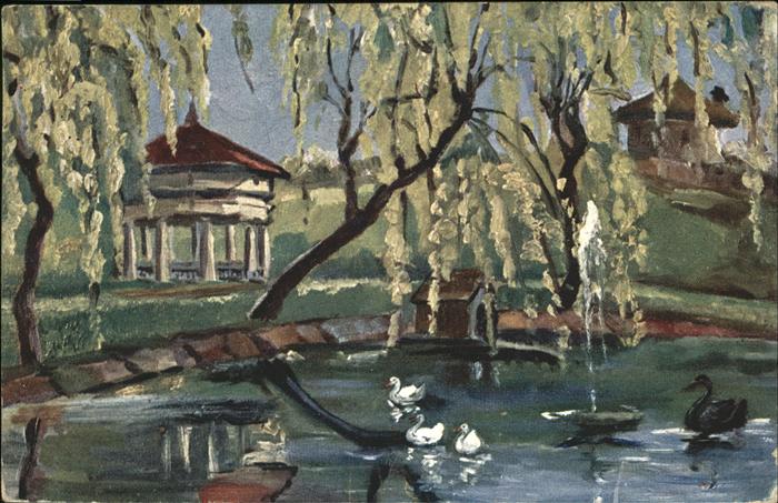 Ludwigsburg Anlagen Teich Karussell