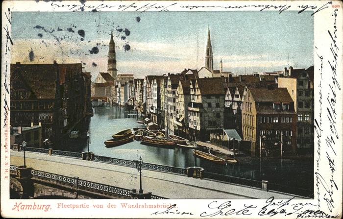 HAMBURG  CITY Fleetpartie Wandrahmsbruecke