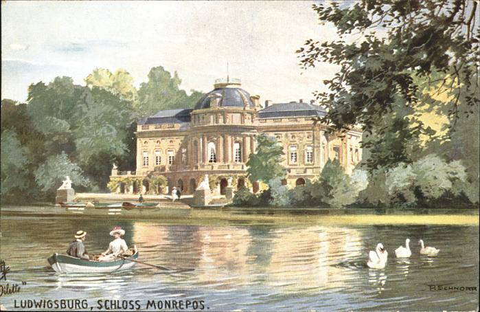 Ludwigsburg Schloss Monrepos Künstlerkarte