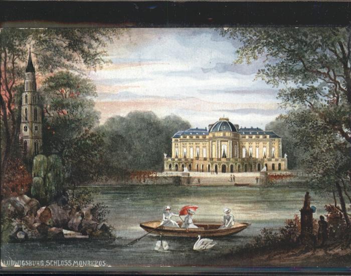 Ludwigsburg Schloss Monrepos Boot Schwäne