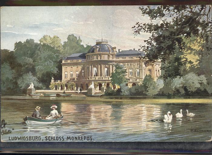 Ludwigsburg Schloss Monrepos Künstlerkarte
