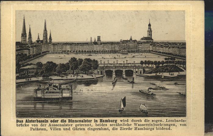 HAMBURG  CITY Alsterbassin
