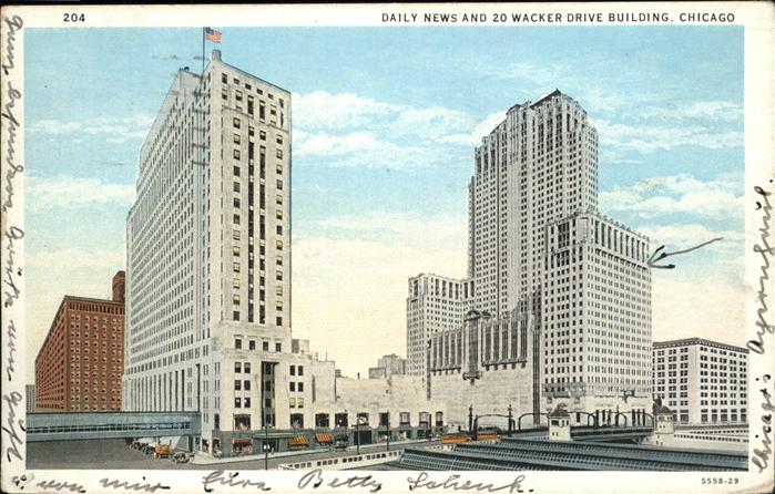Chicago Heights Daily News and 20 Wacker Drive Building