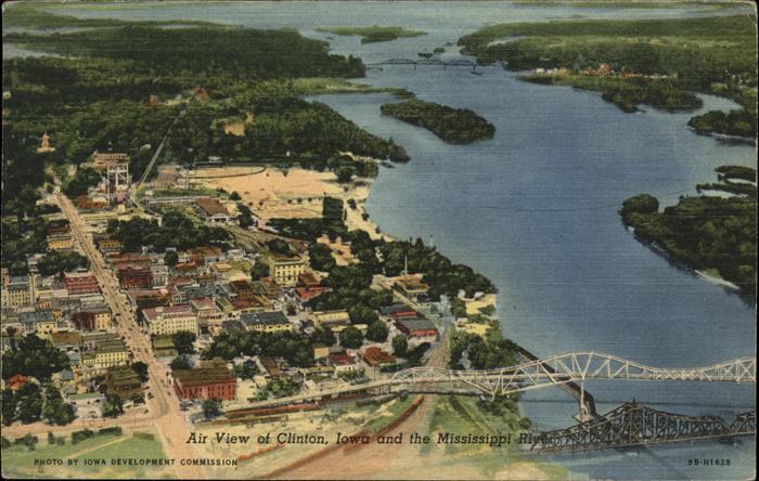 Clinton Iowa Air View