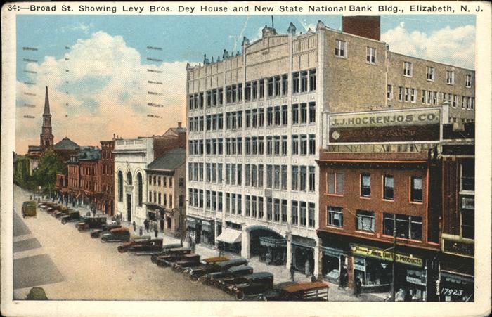 Elizabeth New Jersey New State National Bank Bldg.