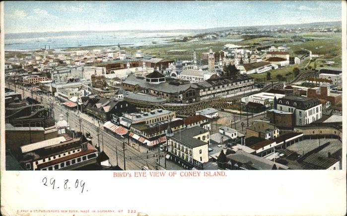 Coney Island New York Bird`s Eye View