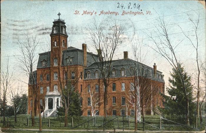 Burlington Vermont St. Mary`s Academy