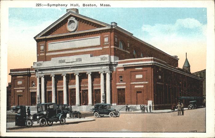 Boston Massachusetts Symphony Hall