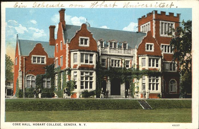 Geneva New York Coxe Hall
Hobart College