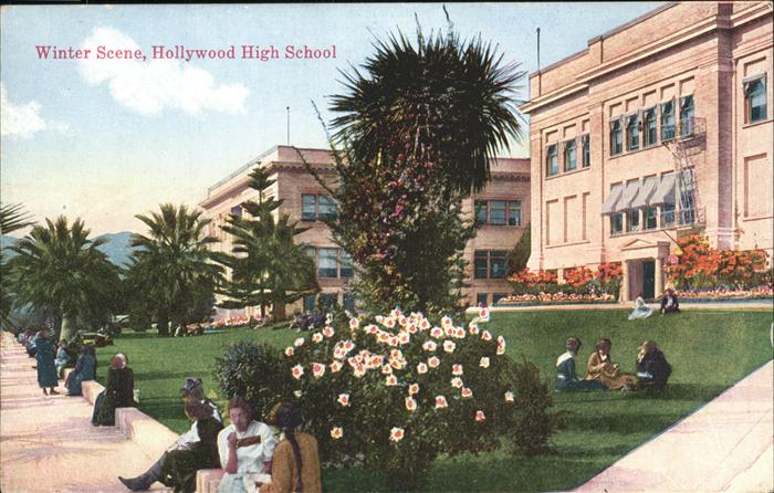 Hollywood California Winter Szenerie
Hollywood High School
