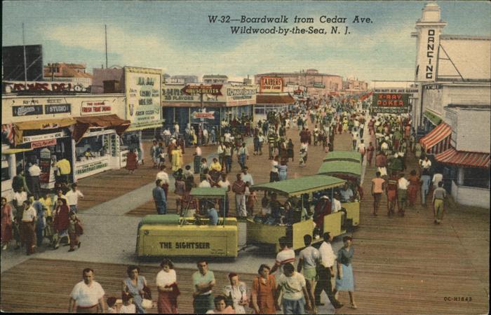 Wildwood New Jersey Boardwalk Cedar Avenue