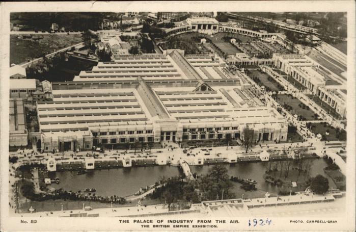 London Fliegeraufnahme Palace of Industry