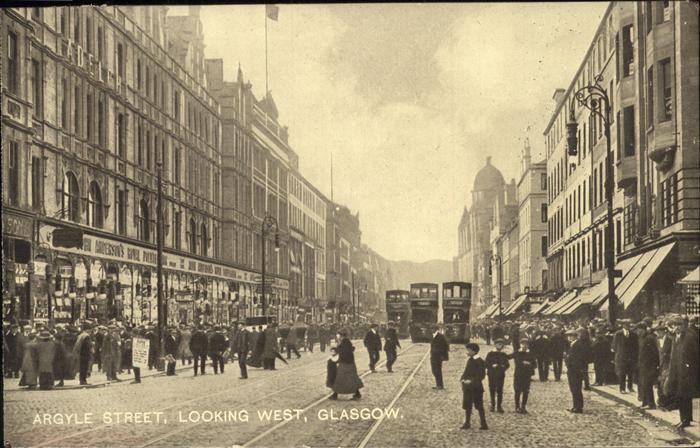Glasgow Argyle Street Looking West